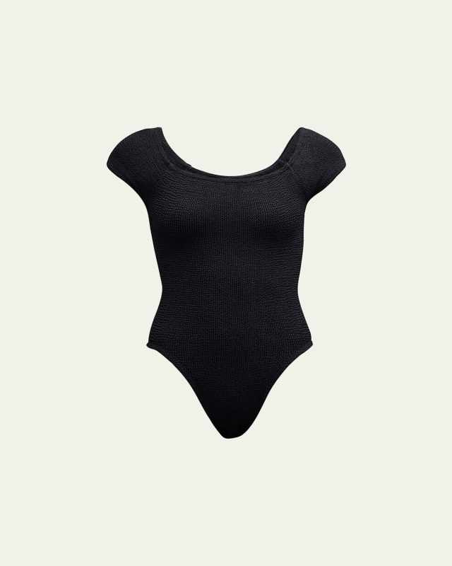 Grace Cap-Sleeve One-Piece Swimsuit